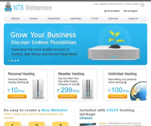 NTswebservice.com(Free website from) Screenshot