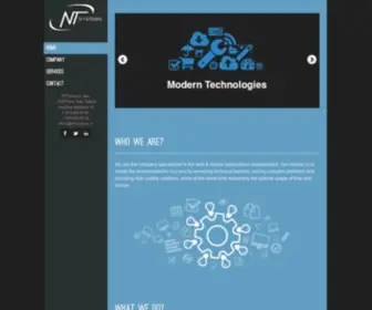 NTSYstems.rs(We are a company specializing in web & mobile applications development. Our goal) Screenshot