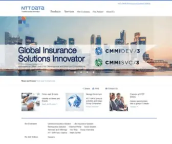 NTtdata-NDFS.com(Insurance Software Solutions) Screenshot