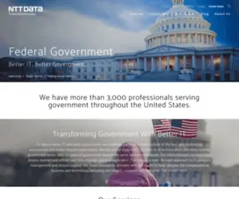 NTtdatafed.com(NTT DATA delivers better government) Screenshot
