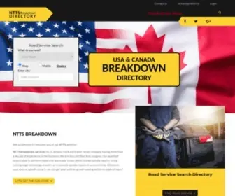 NTTSbreakdown.ca(NTTS breakdown services Inc) Screenshot