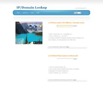 Ntunhs.net(IP Address Lookup) Screenshot