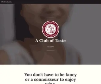 Ntuwinesociety.com(A Club of Taste Est. 2008 You don’t have to be fancy or a connoisseur to enjoy wine) Screenshot