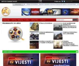 NTV101.tv(TV 101 Sanski Most) Screenshot