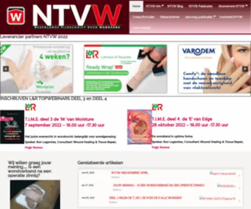 NTVW.nl(Nederlands Tijdschift Voor Wondzorg(NTVW)) Screenshot