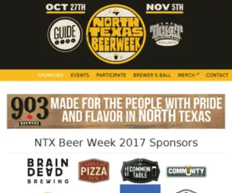 NTxbeerweek.com(NTX Beer Week) Screenshot