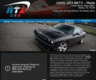 NTxcar.com(Used Cars Dallas) Screenshot