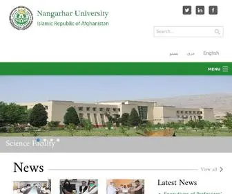 NU.edu.af(Nangarhar University) Screenshot