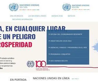 NU.org.bo(Naciones Unidas en Bolivia) Screenshot