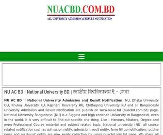 Nuacbd.com.bd(NU AC BD) Screenshot