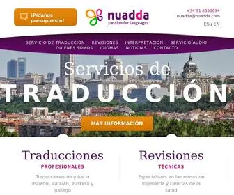 Nuadda.com(Agencia de traducción) Screenshot