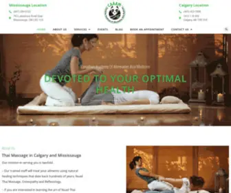 Nuadthaimassage.ca(Thai Massage in Calgary) Screenshot