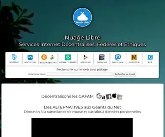 Nuagelibre.fr(Nuaḡe Libre) Screenshot