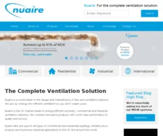 Nuaire.co.uk(Ventilation Systems for Better Indoor Air Quality) Screenshot