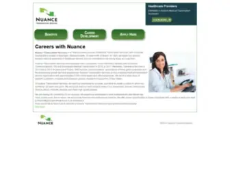 Nuance-NTS.com(Nuance Careers) Screenshot