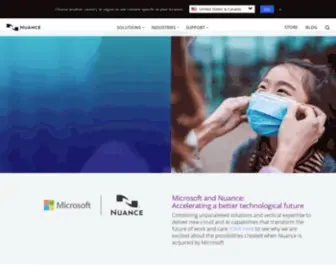 Nuance.co.uk(Conversational AI for Healthcare and Customer Engagement) Screenshot