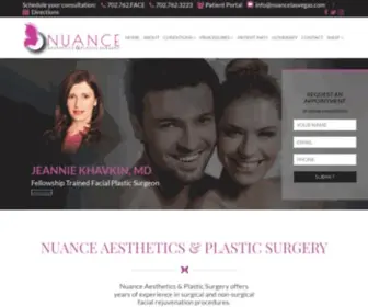 Nuancelasvegas.com(Nuance Aesthetics & Plastic Surgery) Screenshot