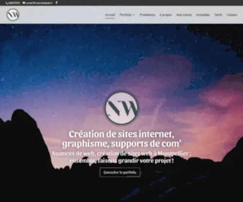 Nuancesdeweb.fr(Création de sites Internet à Montpellier) Screenshot