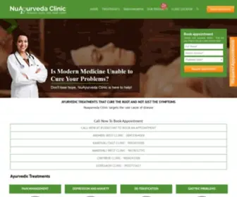 Nuayurveda.com(Specialized chain of Ayurvedic clinics) Screenshot
