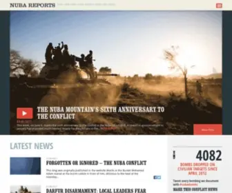Nubareports.org(Nuba Reports) Screenshot