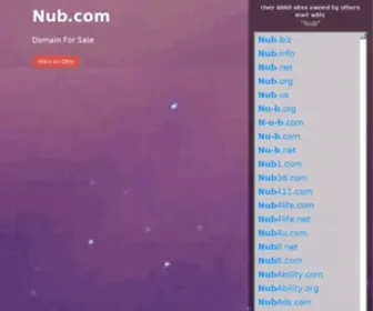 Nub.com(Site Name Reserved) Screenshot