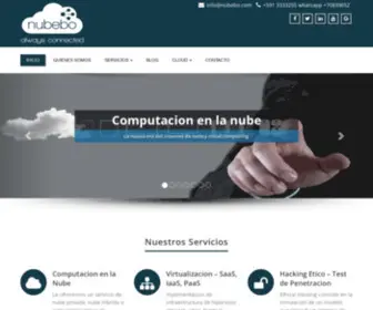 Nubebo.com(Quienes somos) Screenshot