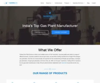 Nuberggpd.com(Top gas plant manufacturer in India) Screenshot