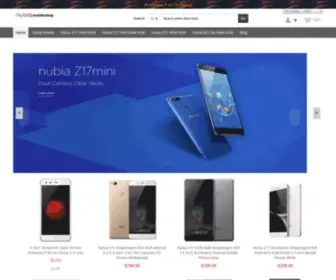 Nubiamobileshop.com(Nubia Mobile) Screenshot
