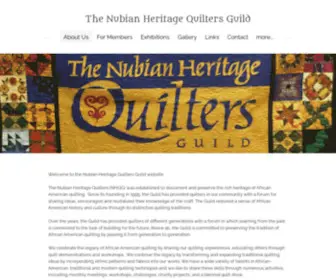 Nubianquilters.org(The Nubian Heritage Quilters Guild) Screenshot