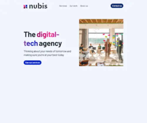 Nub.is(Nubis is a digital performance agency) Screenshot