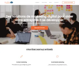 Nubiz.fr(Agence de Webmarketing à Bordeaux. Nous vous accompagnons dans votre projet web) Screenshot
