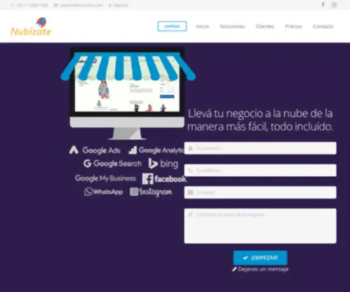 Nubizate.com(Nubizate Soluciones Web) Screenshot