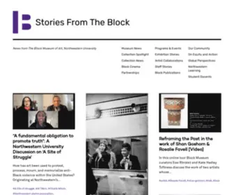 Nublockmuseum.blog(News from The Block Museum of Art) Screenshot