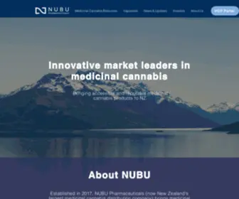 Nubupharma.com(Medicinal Cannabis Products. Pharmaceutical grade CBD Cannabis Oil. NUBU) Screenshot