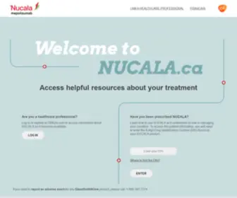 Nucala.ca(NUCALA from GSK) Screenshot