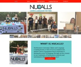 Nucalls.com(Free Language Learning at Northeastern University) Screenshot