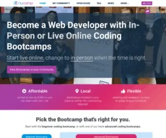 Nucamp.co(Affordable Coding Bootcamp) Screenshot