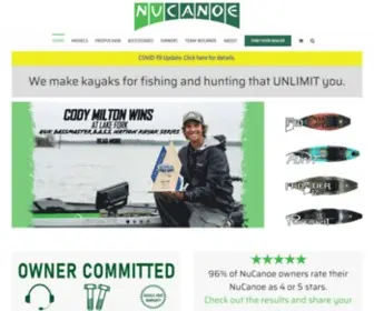 Nucanoe.com(Hunting and Fishing Kayaks) Screenshot