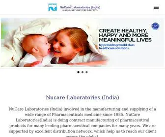 Nucarelabs.com(NuCare Laboratories (India)) Screenshot