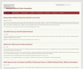 Nucc.org(National Uniform Claim Committee) Screenshot