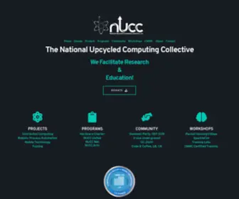 Nuccinc.org(We Upcycle Technology in a Meaningful Way) Screenshot