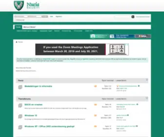 Nucia.eu(Nucia Security Forums) Screenshot