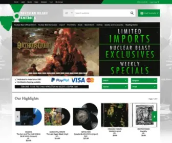 Nuclearblast.com(Nuclear Blast USA) Screenshot