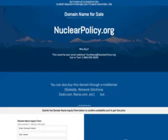 Nuclearpolicy.org(Nuclear policy) Screenshot
