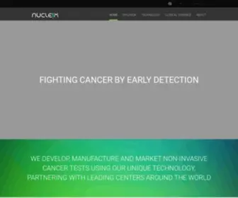 Nucleix.com(Using Epigenetics for Cancer Detection in Liquid Biopsy) Screenshot