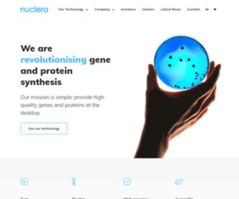 Nuclera.com(Proteins in a day) Screenshot