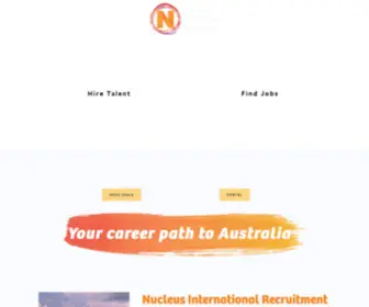 Nucleus.net.au(Nucleus International Recruitment) Screenshot