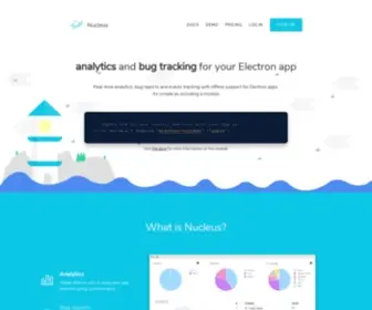 Nucleus.sh(Analytics and bug tracking for desktop apps) Screenshot