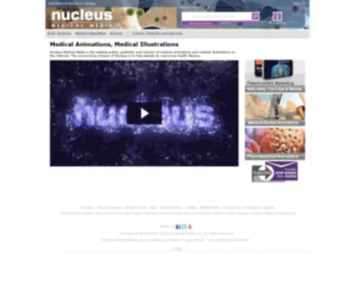 Nucleuscatalog.com(Nucleus Medical Media) Screenshot