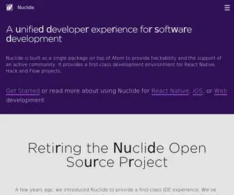 Nuclide.io(Retiring the Nuclide Open Source Project) Screenshot